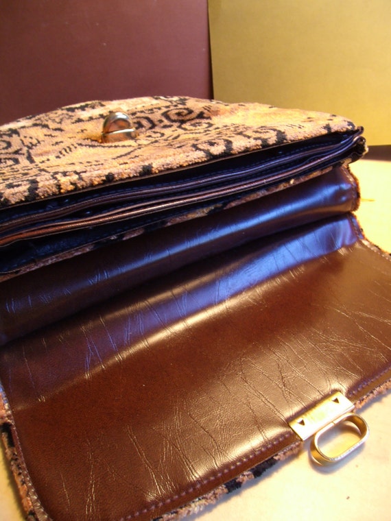 Vintage Tapestry IKAT Carpet Bag Purse Shoulder B… - image 5
