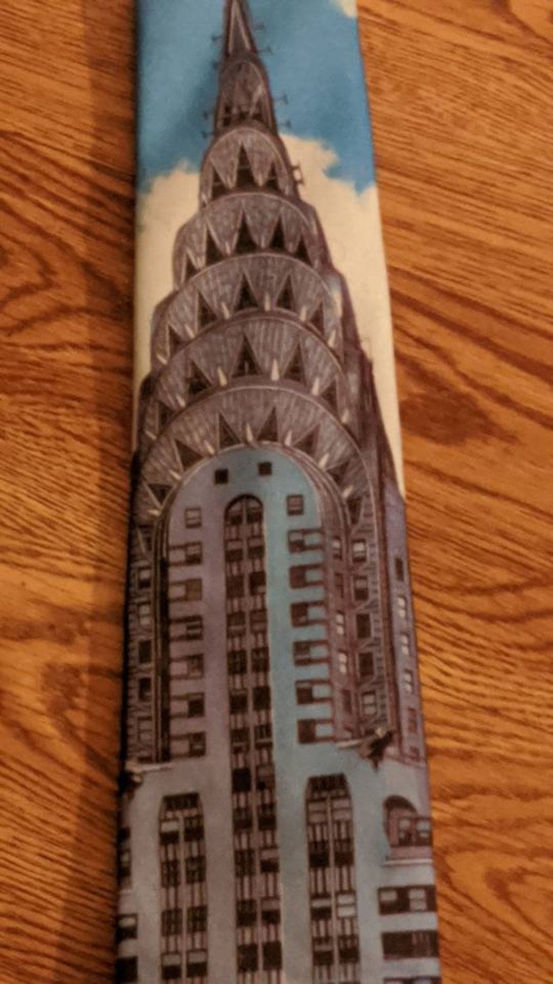 Necktie with Chrysler Building Great Gift image 3