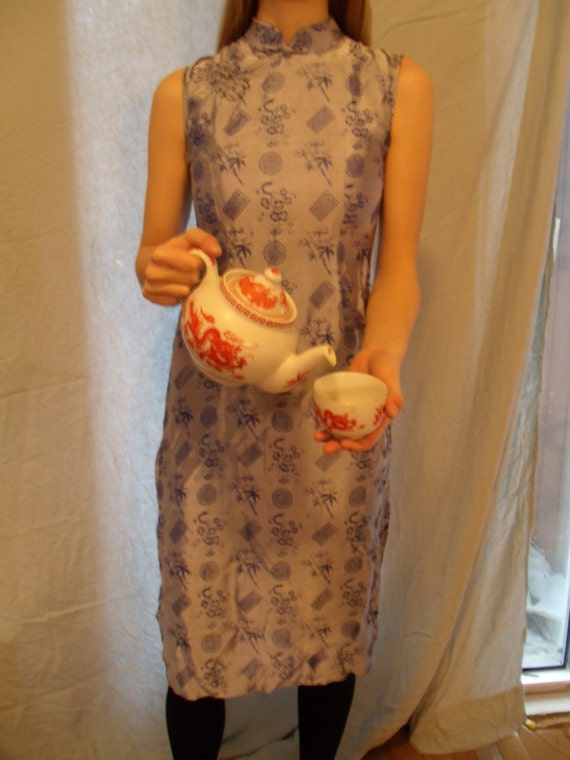 Dress Chemsong stunning Silk Asian Dress Vintage - image 1
