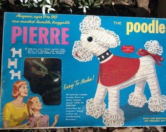Pierre the Poodle Craft Kit Stuffed Toy 1967