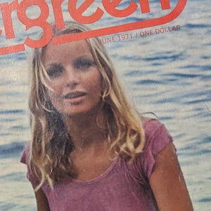 Evergreen  Magazine June 1971 with Twiggy cover