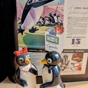 ペンギン KOOLクールアンティーク❤︎1954年プロステッドグラス完璧セット！ KOOLペンギン ヴィンテージ ソルト＆ペッパー | MILMOUNTAIN STORE