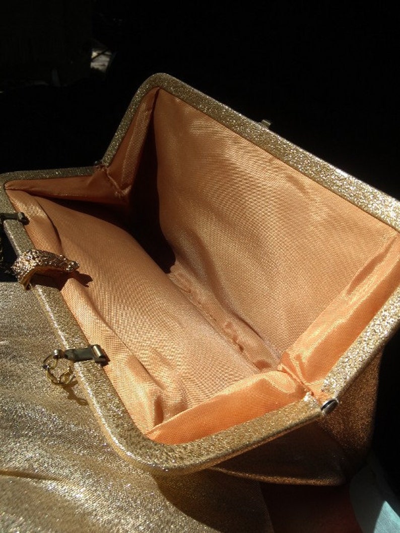 Purse Prom Bridal Gold vintage Etsy France