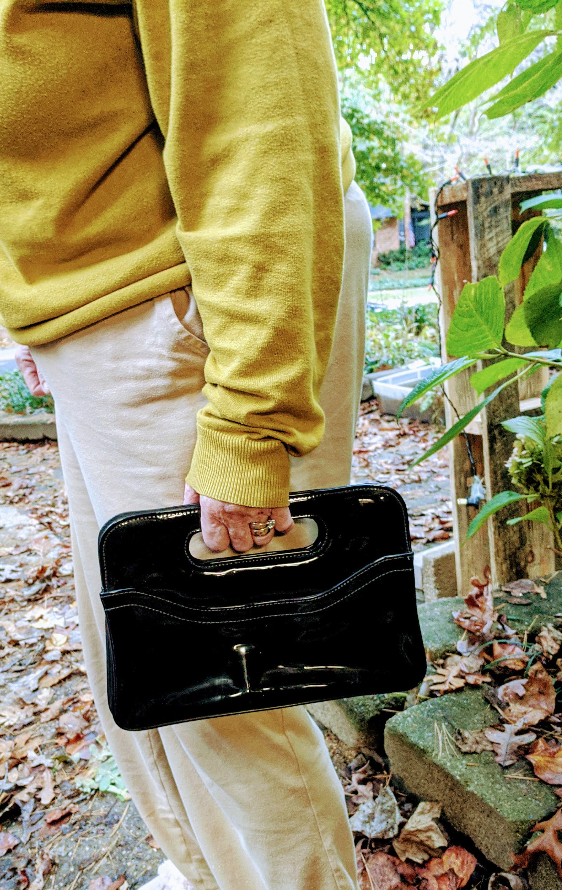 Patent Leather Top Handle Bag Vintage Shiny - Etsy