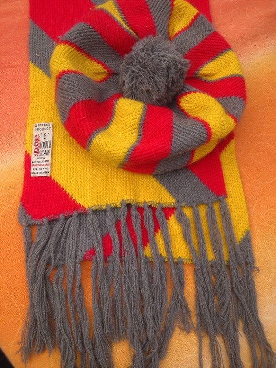 Curling Hat and Scarf vintage Tam o' Shanter