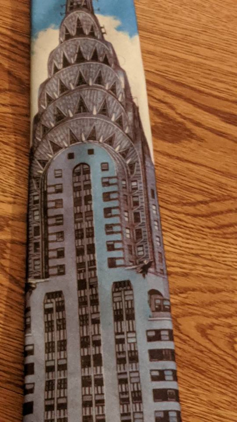 Necktie with Chrysler Building Great Gift image 2