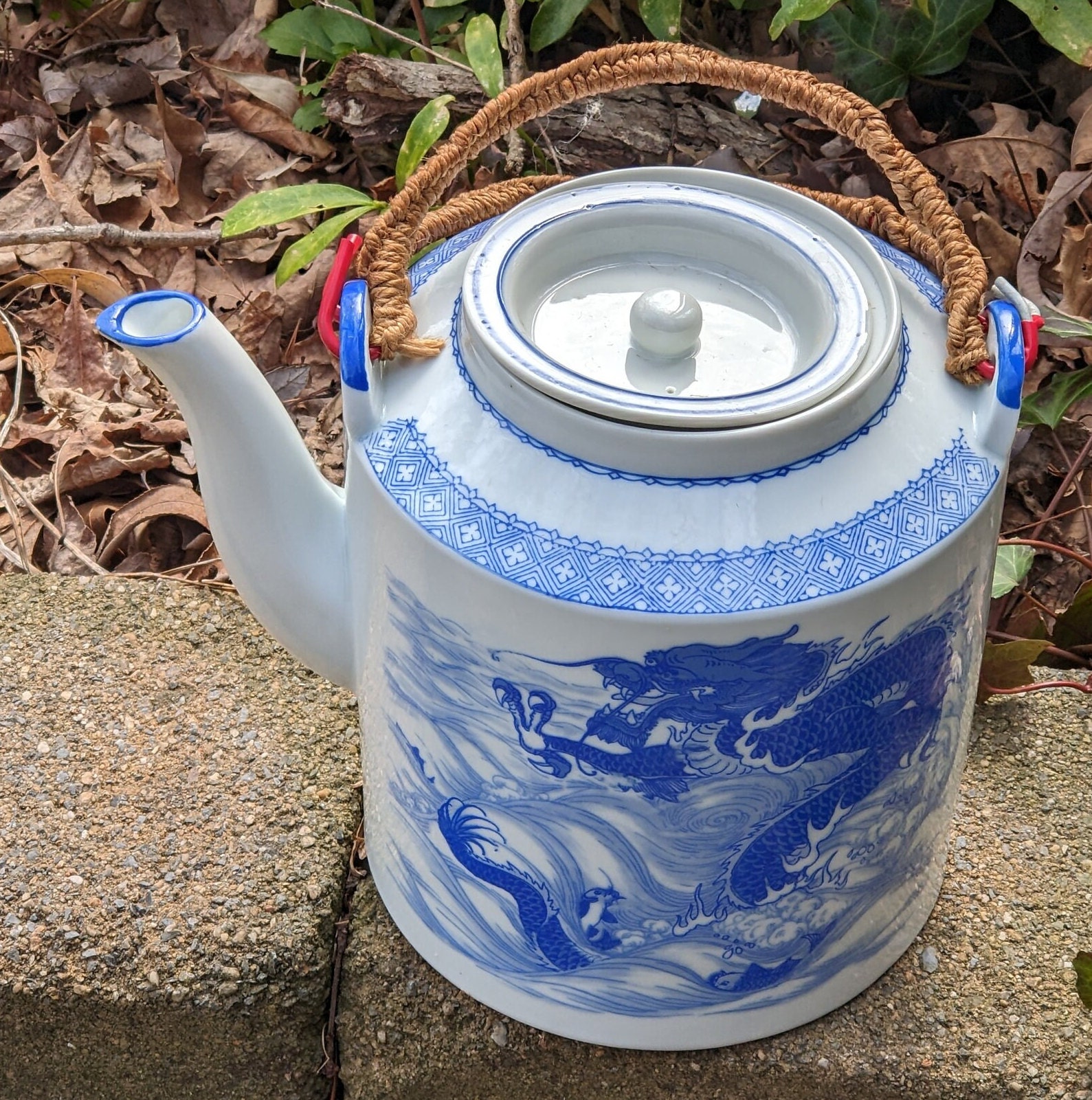 Ceramic Large Teapot, Turquoise Teapot, 1.4 Liter Pot, Hand Made