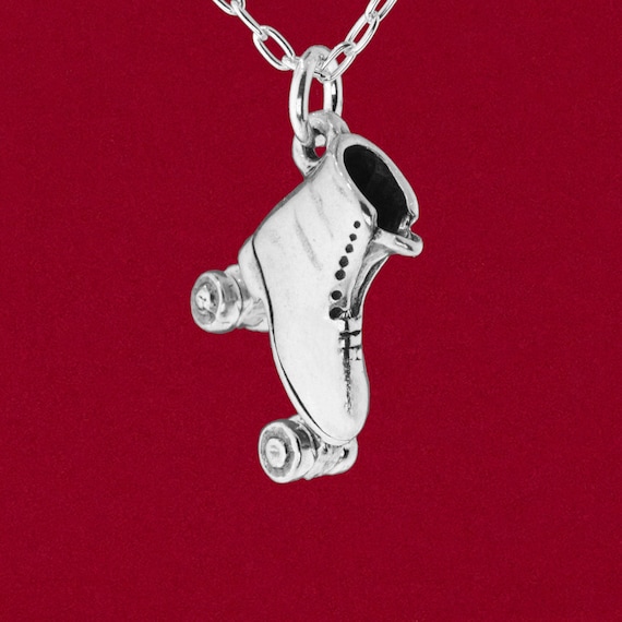 Roller Skate Charm 3D Sterling Silver Roller Skate Charm 3D Sterling Silver