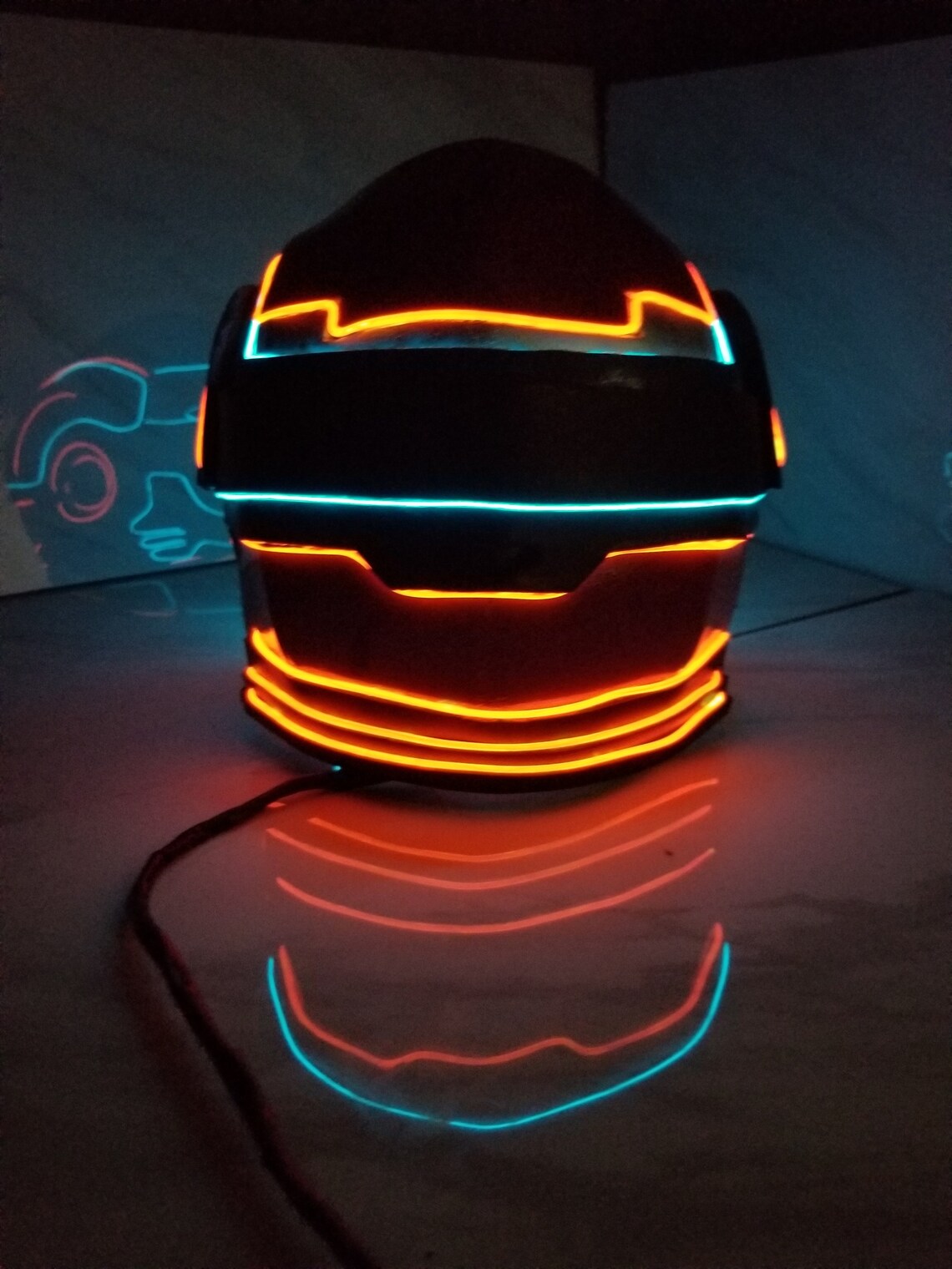 Red Hood Light up Helmet Etsy