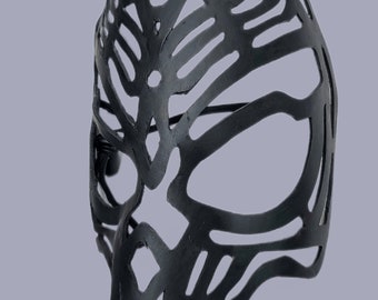 Skull Tattoo Leather Mask