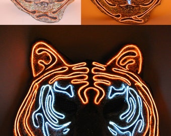 3d  Light up Tiger Mask