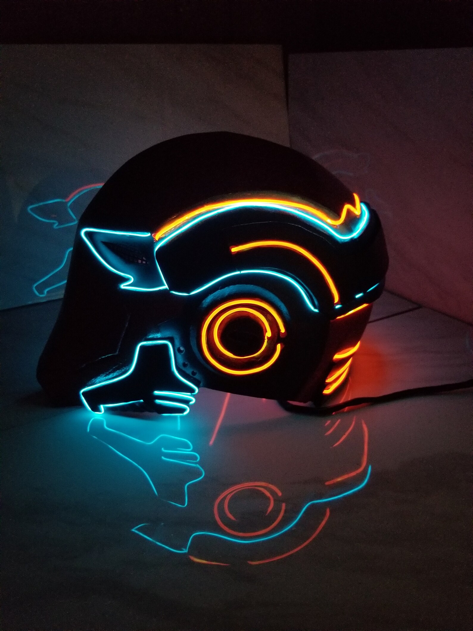 Red Hood Light up Helmet Etsy