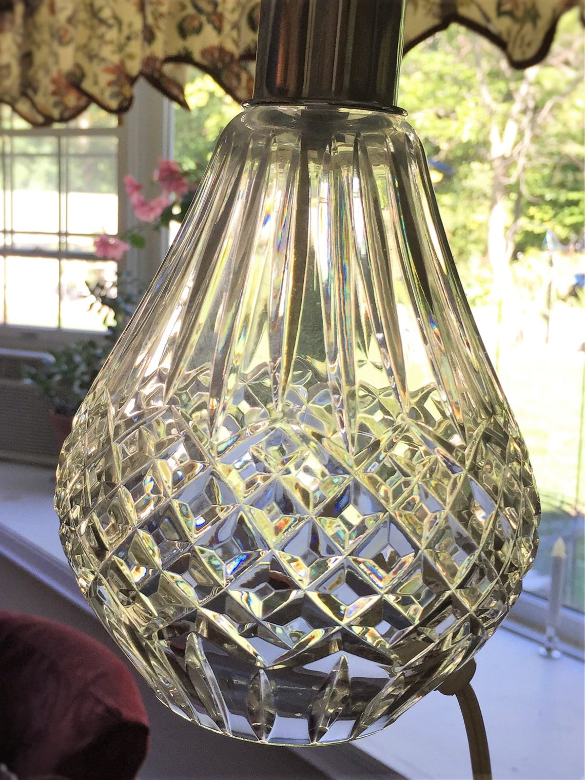 Waterford Lamp Crystal Vintage | Etsy
