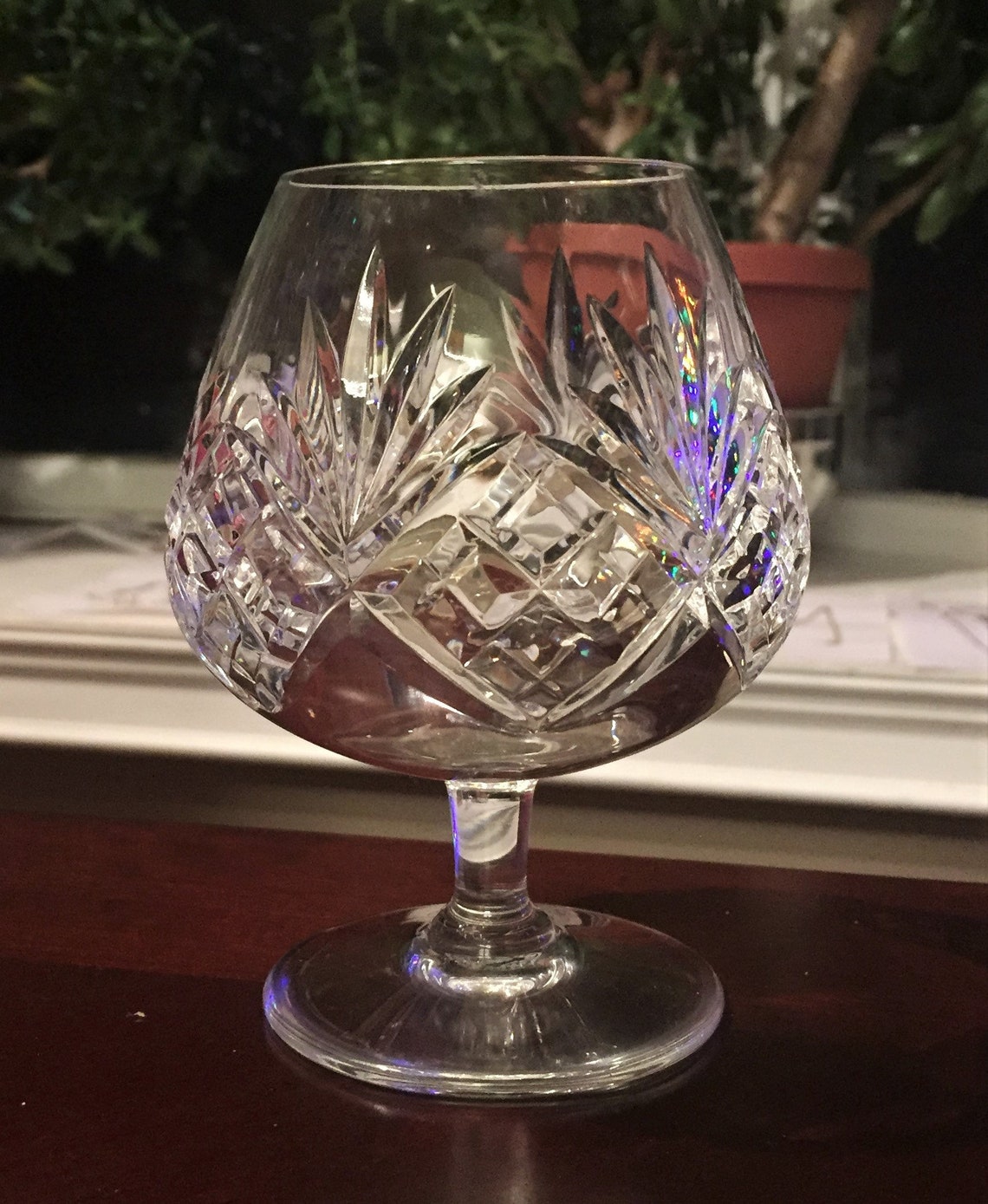 St. Louis Brandy Sniffer Signed Cognac Cut Glass Chantilly Etsy