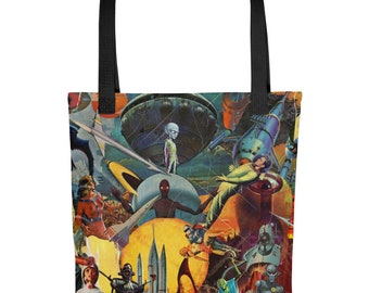 SciFi Collage Tote bag