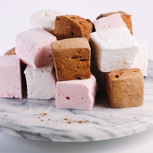 Neapolitan Marshmallow Collection - vanilla, chocolate, & strawberry gourmet marshmallows