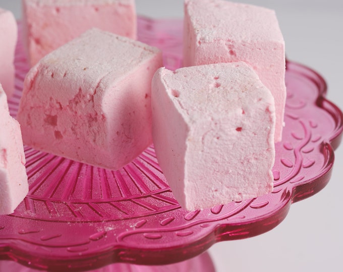 Strawberry Marshmallows 1 Dozen Gourmet Marshmallows Etsy