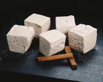 Cinnamon Sugar Marshmallows - 1 dozen Gourmet homemade marshmallows