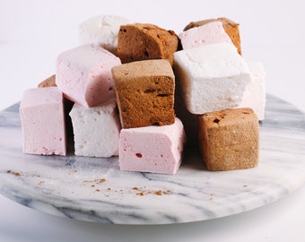 Neapolitan Marshmallow Collection - vanilla, chocolate, & strawberry gourmet marshmallows