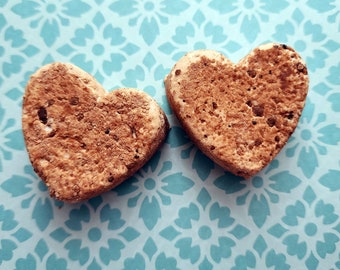Heart shaped Chocolate Marshmallows - 10 Gourmet marshmallow hearts - great for weddings, engagements, Valentine's Day