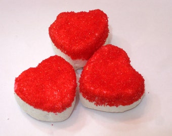 Heart shaped Marshmallows - 10 Gourmet marshmallow hearts - great for weddings, engagements, Valentine's Day