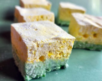 Malvaviscos de limón y lima - 1 docena de malvaviscos caseros gourmet