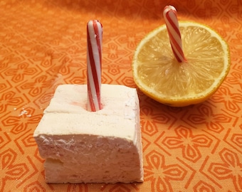 Malvaviscos con sabor a limón - Maryland Menta y limón - Baltimore - 1 docena de malvaviscos gourmet