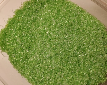 Green sanding sugar - 3.2 oz - decorating - cocktail rim