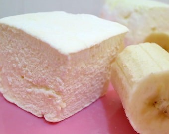 Banana Marshmallows - 1 dozen Gourmet marshmallows