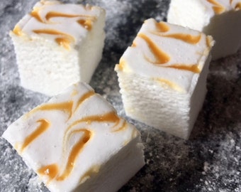 Salted Caramel Marshmallows  New recipe 9/2023 - 1 dozen Gourmet  marshmallows