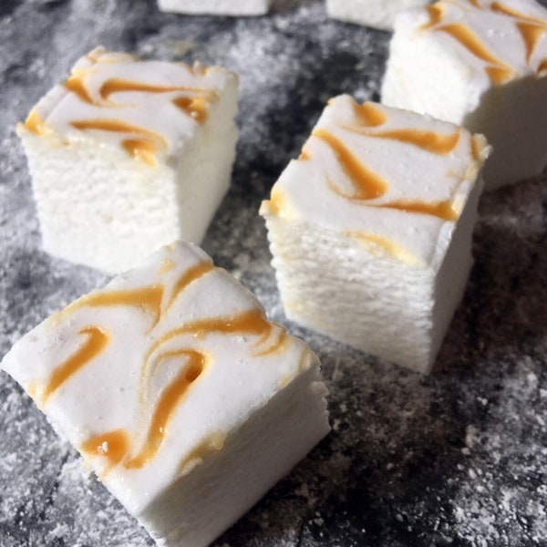 Salted Caramel Marshmallows  New recipe 9/2023 - 1 dozen Gourmet  marshmallows