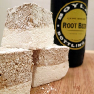 Root Beer Float Marshmallows  - 1 dozen Gourmet marshmallows