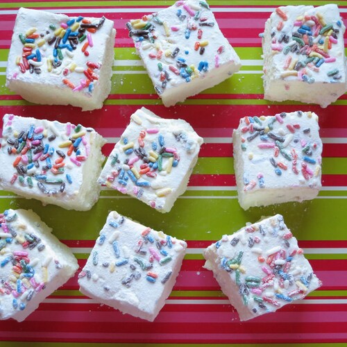 Birthday Cake Marshmallows 1 Dozen Gourmet Marshmallows Etsy