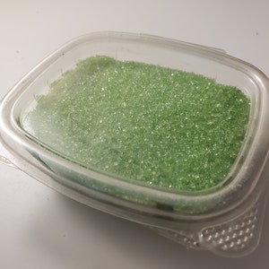 Green sanding sugar 3.2 oz decorating cocktail rim image 2