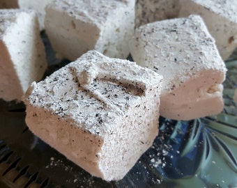 Earl Grey Black Tea Marshmallows  - 1 dozen gourmet homemade marshmallows