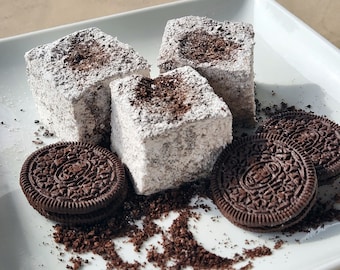 Cookies & Cream Marshmallows - 1 dozen Gourmet homemade marshmallows