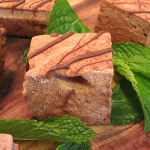 Chocolate Mint Marshmallows - 1 dozen Gourmet homemade marshmallows