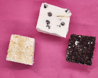 Cookie Collection - Sugar Cookie, Chocolate Chip Cookie Dough, and Cookies and Cream gourmet marshmallows