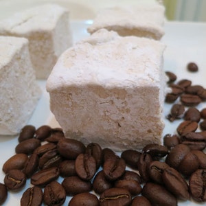 Coffee Marshmallows 1 dozen Gourmet marshmallows image 1