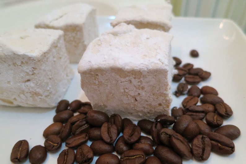 Coffee Marshmallows 1 dozen Gourmet marshmallows image 1