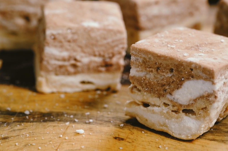 Peanut Butter Nutella Marshmallows 1 dozen Gourmet marshmallows image 1
