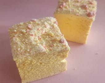 Malvaviscos de limonada de fresa - 1 docena de malvaviscos gourmet