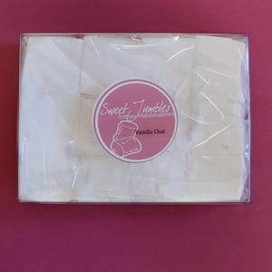 Malvaviscos Chai de Vainilla - 1 docena de malvaviscos caseros gourmet imagen 2