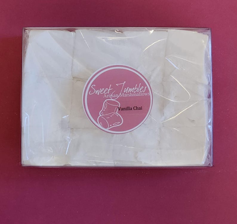 Malvaviscos Chai de Vainilla - 1 docena de malvaviscos caseros gourmet imagen 2