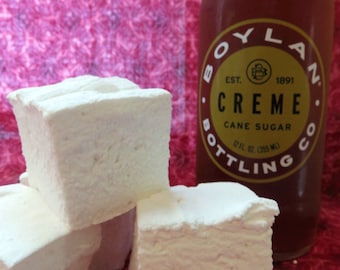 Cream Soda Marshmallows  -  Creme Soda - 1 dozen Gourmet homemade marshmallows