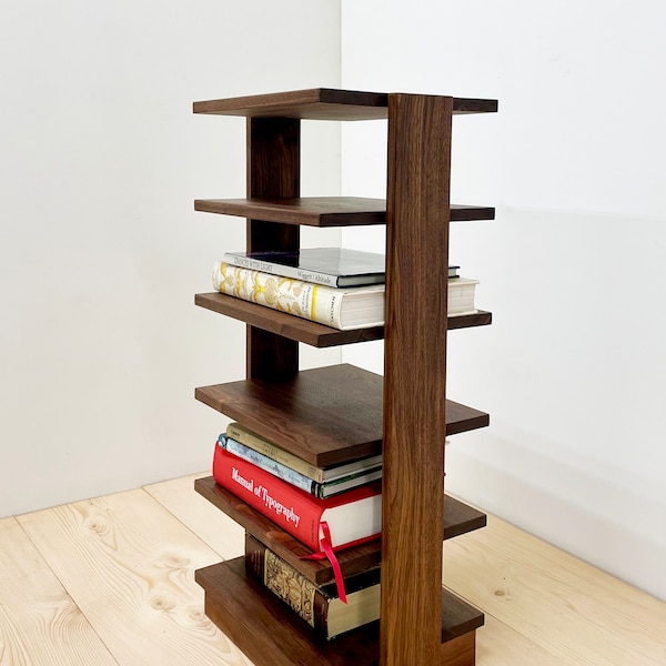End Table Bookshelf with 4, 5, or 6 shelves. Lampstand.