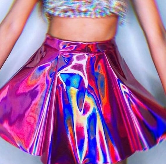 Holographic skirt india discount