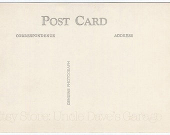 Vintage Postcard Back Artwork: 1930s-40s Blank Photo (Digital Download)