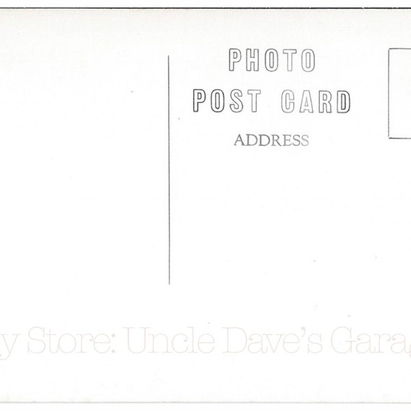 1940s-1950s "Photo Post Card" Blank For Printout Or Digital Artwork ~ Vintage Postcard Back Artwork: Instant Digital Download.