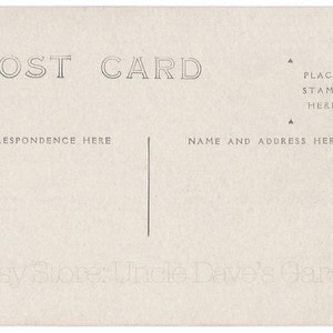 1900er-1910er Jahre "Platzstempel hier" Blanko zum Ausdrucken oder Digitalen Kunstwerk ~ Vintage Postkarte Zurück Kunstwerk: Sofortiger digitaler Download.